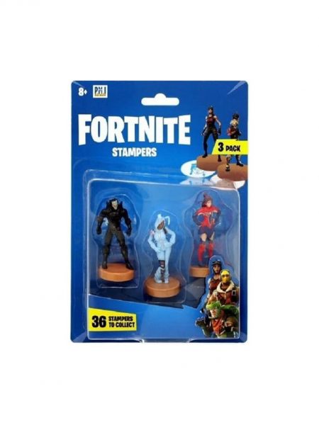 Figuras Originales Fortnite Stampers - 3 pack