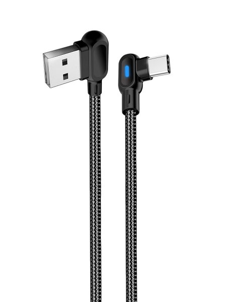 Cable USB Type-C 90° LED - Ikafree